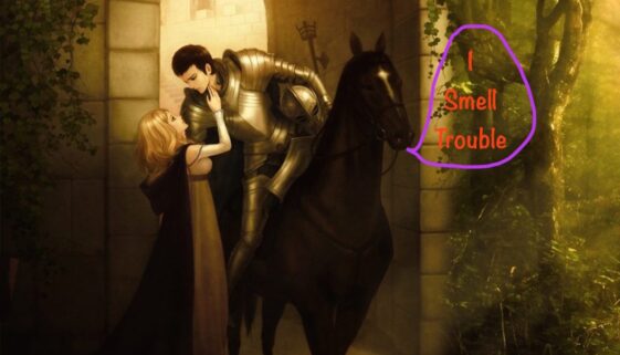 knight kissing princess
